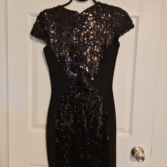 Dress the Population sequin black mini dress size small - Picture 2 of 3